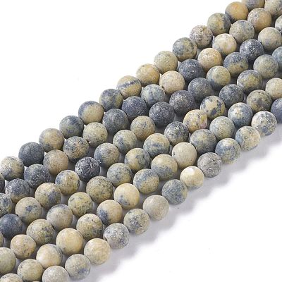 Natural Yellow Turquoise(Jasper) Beads Strands X-G-H245-02B-1