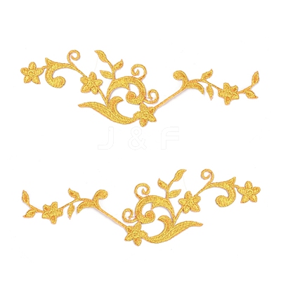 Computerized Embroidery Polyester Iron on/Sew on Patches DIY-WH0223-33-1