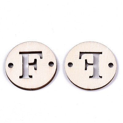 Unfinished Natural Poplar Wood Links Connectors WOOD-S045-140B-01F-1