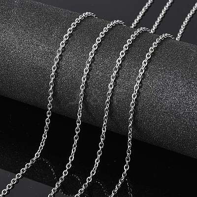 Tarnish Resistant 304 Stainless Steel Cable Chains X-CHS-Q001-15-100m-1