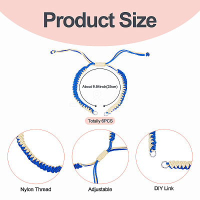 Nylon Thread Bracelets Making AJEW-TAC00105-1