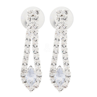 Alloy Rhinestone Necklaces & Stud Earring Sets for Women SJEW-U001-01P-02-1