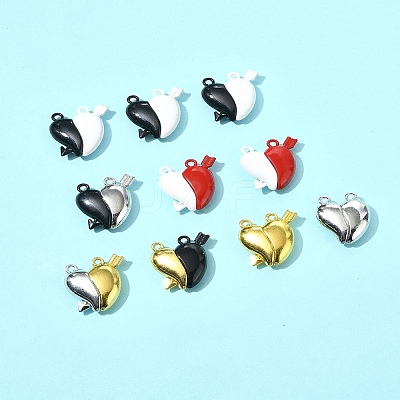 10 Sets Spray Painted Alloy Magnetic Pendants FIND-FS0004-24-1