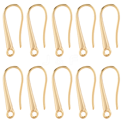 32Pcs Brass Earring Hooks KK-SC0006-57G-1