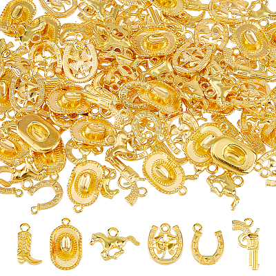 120Pcs 6 Styles Alloy Pendants FIND-HS0002-13A-1