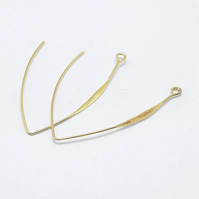 Brass Earring Hooks KK-F728-03G-NF-1