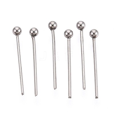 304 Stainless Steel Head Pins STAS-T065-15mm-20P-1