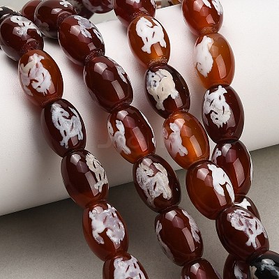 Natural Agate Beads Strands GG-CBA4812-A03-10x14MM-1