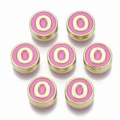Alloy Enamel Beads X-ENAM-S122-028O-NR-1
