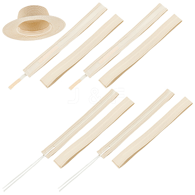 8Pcs 2 Styles  Polyester & Cotton Adjustable Hat Sweatband DIY-BC0013-50B-1