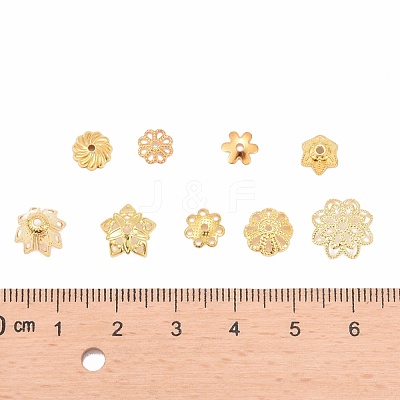 Brass Bead Caps KK-MSMC008-G-1