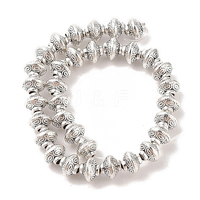 Tibetan Style Bicone Alloy Bead Strands X-TIBEB-O007-14-RS-1