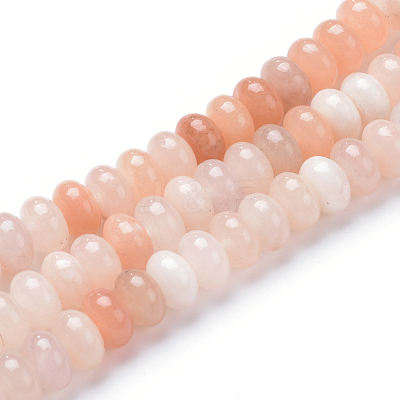 Natural Pink Aventurine Bead Strands X-G-R408-5x8-08-1