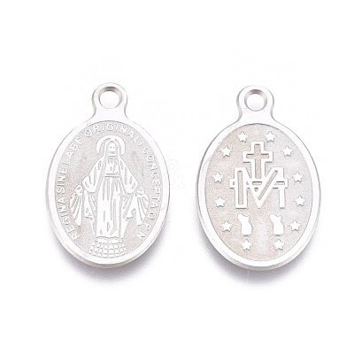 Non-Tarnish 304 Stainless Steel Charms STAS-L247-024P-1