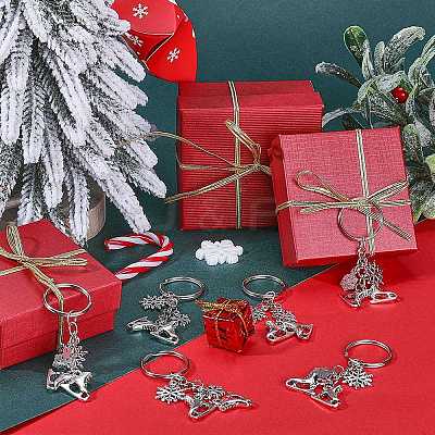 20Pcs Alloy Keychain KEYC-SC0001-15B-1