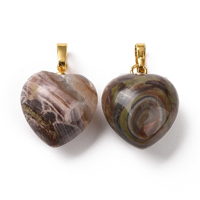 Natural Gemstone Pendants G-I311-A09-G-1