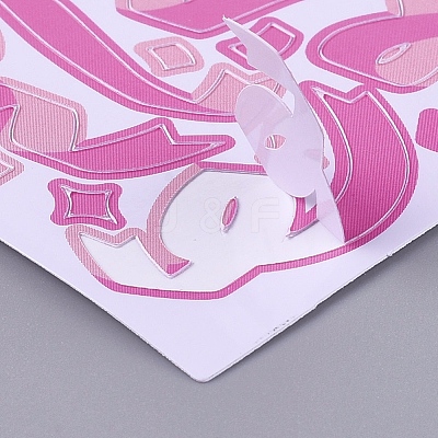 Decorative Labels Stickers DIY-L037-C08-1