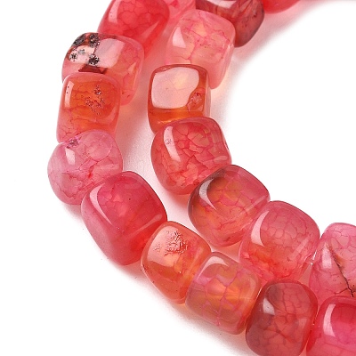 Natural Dragon Veins Agate Beads Strands G-G177-E18-01-1