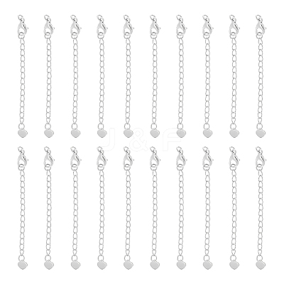 20Pcs 304 Stainless Steel Chain Extender STAS-UN0060-87P-1