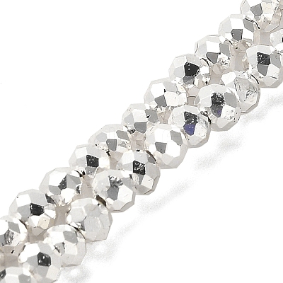 Electroplate Glass Beads Strands EGLA-D030-15B-06-1