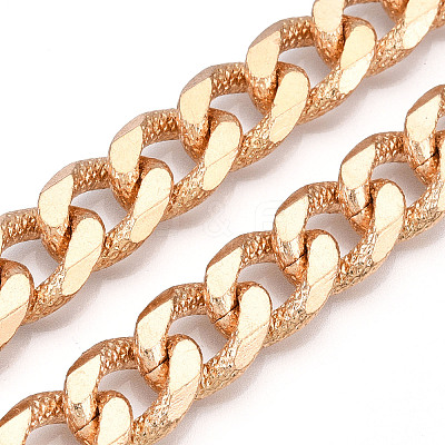 Aluminum Faceted Curb Chains CHA-N003-37KCG-1