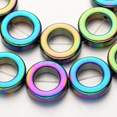 Electroplate Non-magnetic Synthetic Hematite Beads Strands G-F300-04-1