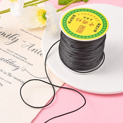Nylon Satin Rattail Cords NWIR-R025-1.0mm-900-1