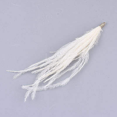 Ostrich Feather Tassel Big Pendant Decorations FIND-S302-08F-1