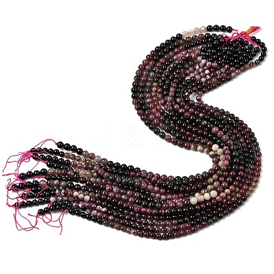 Natural Multicolor Tourmaline Beads Strands G-A293-B04-01-1