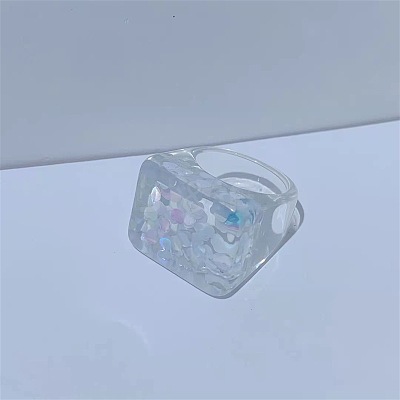 Resin Finger Rings for Women FS-WG0B89E-06-1