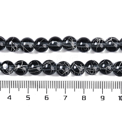 Drawbench Transparent Glass Beads Strands GLAD-Q012-8mm-14-1