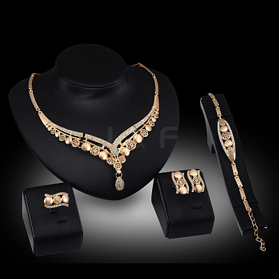 Alloy Rhinestone Jewelry Sets FS-WGB897F-01-1