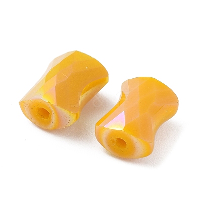 Electroplate Glass Beads GLAA-D016-14E-1