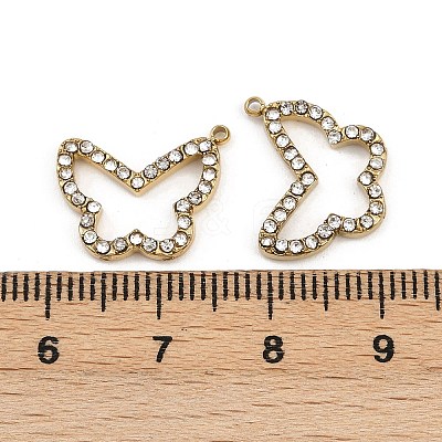 304 Stainless Steel Rhinestone Pendants STAS-Z154-03G-04-1