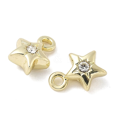 Alloy Rhinestone Pendants FIND-L025-05G-1