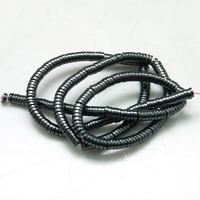 Non-magnetic Synthetic Hematite Beads Strands G-K011-4x1mm-04-1