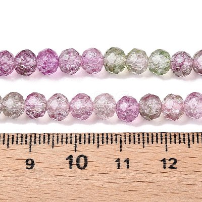 Transparent Glass Beads Strands X-GLAA-T023-6mm-A16-1