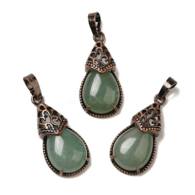 Natural Green Aventurine Pendants G-H065-01R-11-1
