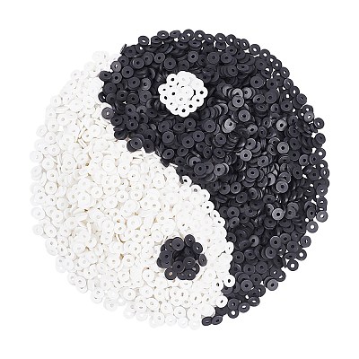 130g 2 Colors Handmade Polymer Clay Beads CLAY-PH0001-53-1