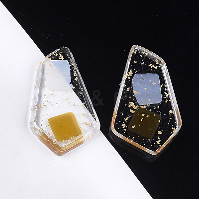 Transparent Resin Cabochons CRES-S362-012A-1