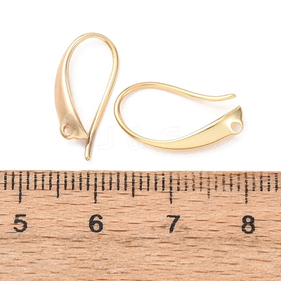 Brass Earring Hooks KK-G604-03G-1