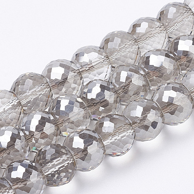 Electroplat Glass Beads Strands X-EGLA-Q092-8mm-A05-1