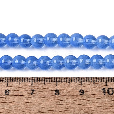Acrylic Imitation Cat Eye Beads Strands OACR-Q197-01A-04-1