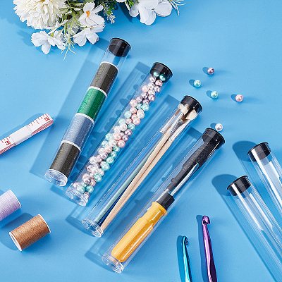 Transparent PC Plastic Bead Storage Tubes AJEW-WH0673-21B-1
