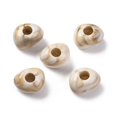 Two Tone Opaque Acrylic Beads MACR-Z002-02C-1