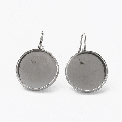 Tarnish Resistant 304 Stainless Steel Leverback Earring Findings LS-STAS-L253-005B-P-1