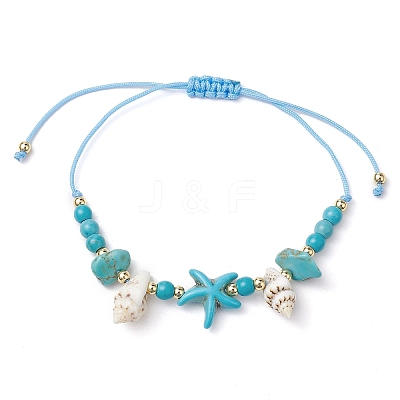 Adjustable Braided Beads Bracelets for Women BJEW-JB11164-01-1
