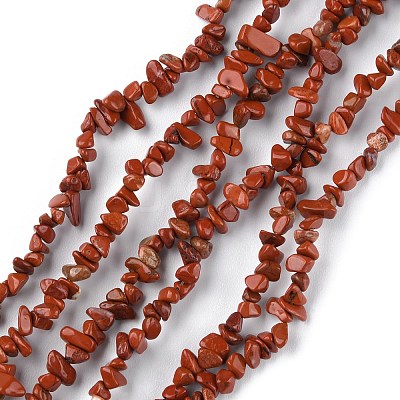 Natural Red Jasper Beads Strands G-G0003-B09-1