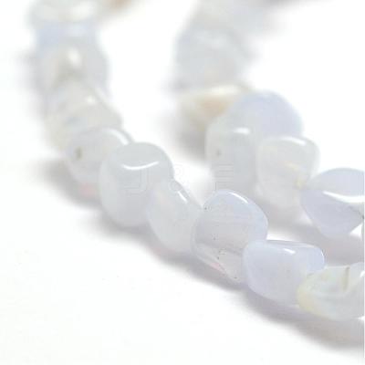 Natural Blue Lace Agate Beads Strands G-F465-03-1