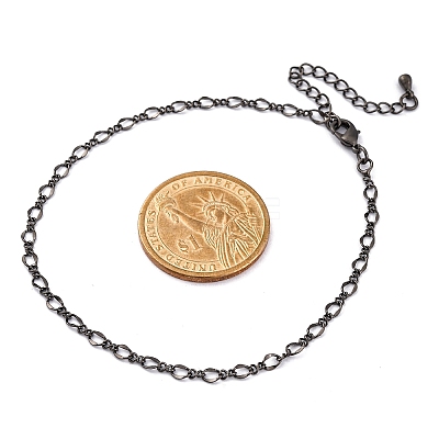 Rack Plating Brass Curb Chain Bracelets for Women BJEW-G735-16B-1